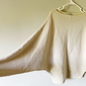Size 6 ASOS Cream Knit Batwing Sweater